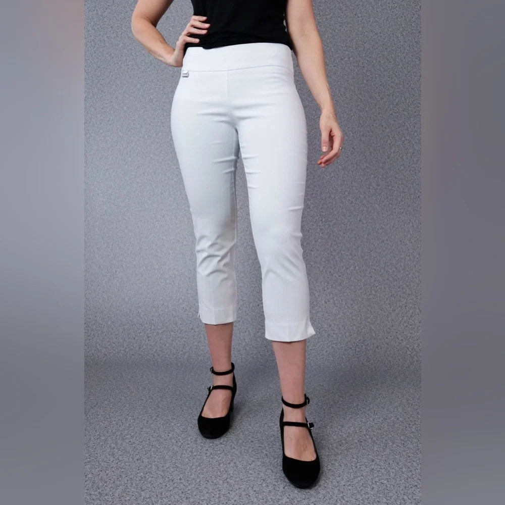 Peck & Peck White Cropped Pants Size 12